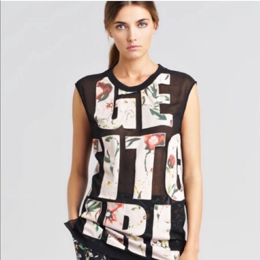 3.1 Phillip Lim Black "Get It Girl" Sleeveless Tank Top Shirt Women's Size XS